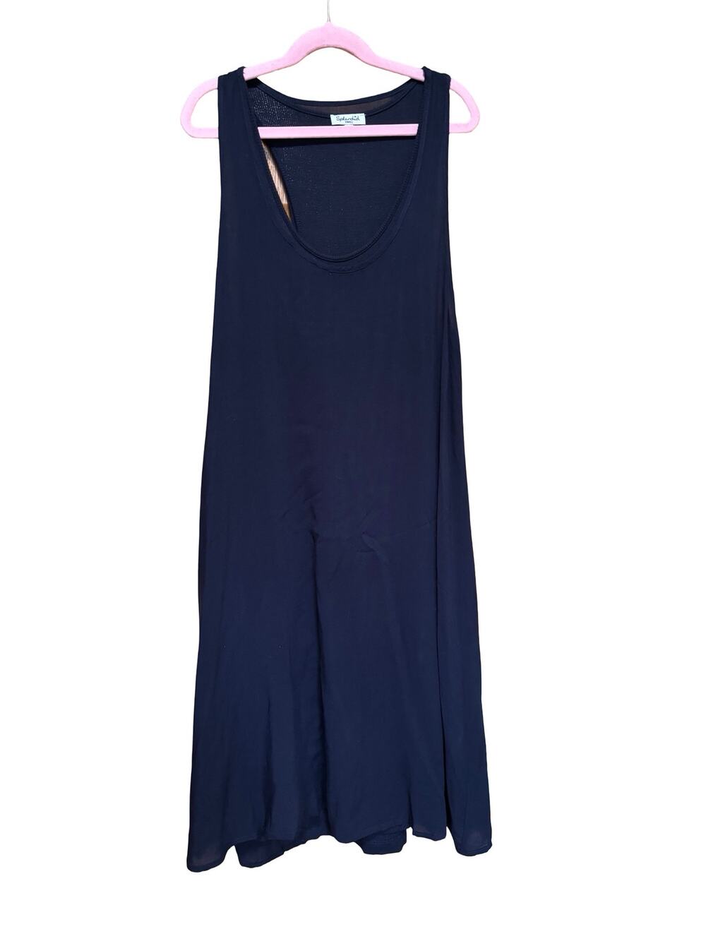 Splendid Navy Sleeveless Racerback Midi Tank Dress Size S